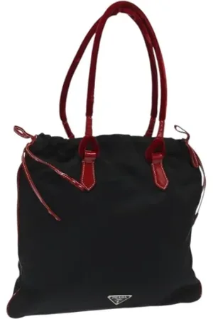 Prada Pre-owned, Dame, Sort, ONE SIZE, Nylon, Pre-owned nylon hndtasker