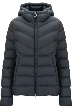 Colmar Jakke, Dame, Sort, M, Uld, Højhalset hættedunjakke