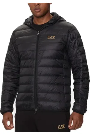 EA7 Jakke, Herre, Sort, 2XL, Uld, Sporty Core Identity Puffer Jakke