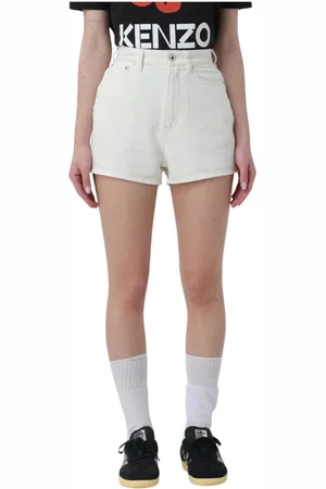 Kenzo Shorts, Dame, Grå, W26, Denim, Grå Denim Shorts til Kvinder