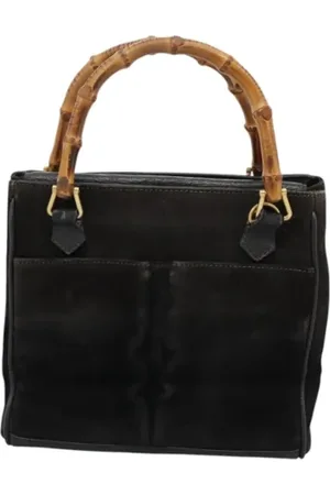 Gucci Pre-owned, Dame, Sort, ONE SIZE, Uld, Pre-owned Ruskind hndtasker