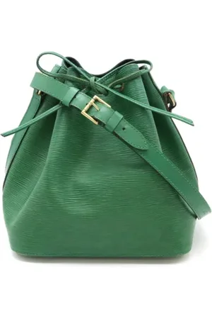 LOUIS VUITTON Pre-owned, Dame, Grøn, ONE SIZE, Uld, Pre-owned Laeder skuldertasker