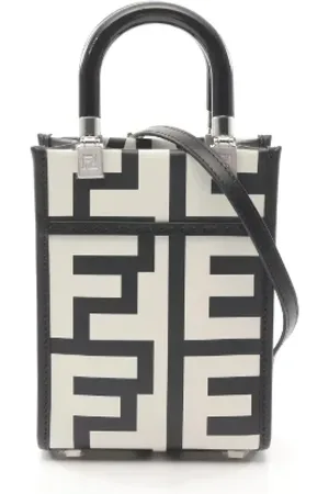 Fendi Pre-owned, Dame, Sort, ONE SIZE, Uld, Pre-owned Laeder hndtasker