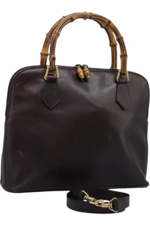 Gucci Pre-owned, Dame, Brun, ONE SIZE, Uld, Pre-owned Laeder hndtasker