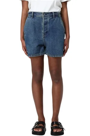 Jil Sander Shorts, Dame, Blå, W26, Denim, Klassiske Denim Afslappede Fit Shorts