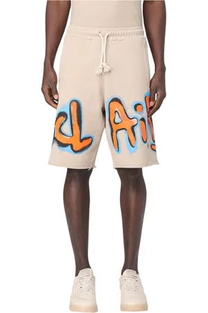 DISCLAIMER Shorts, Herre, , S, Bomuld, Sort Graffiti Print Sweatshorts