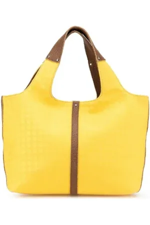 Bottega Veneta Pre-owned, Dame, Gul, ONE SIZE, Tyl, Pre-owned Canvas totes