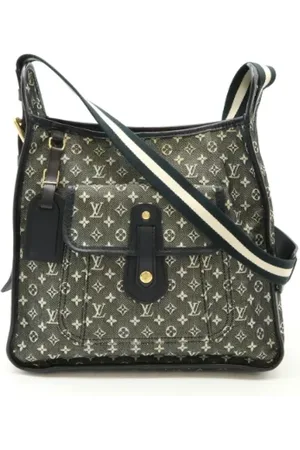 LOUIS VUITTON Pre-owned, Dame, Grøn, ONE SIZE, Uld, Pre-owned Canvas crossbody-tasker