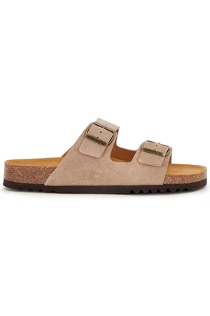 Scholl Sko, Herre, , 46 EU, Sandal i ruskind med justerbar spænde