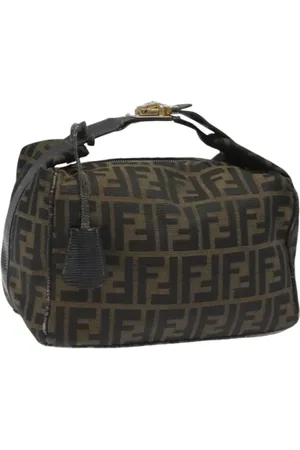 Fendi Pre-owned, Dame, Brun, ONE SIZE, Tyl, Pre-owned Canvas fendi-tasker