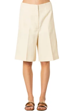 LIVIANA CONTI Shorts, Dame, , S, Linned, Pop Corn Linned Bermuda Shorts