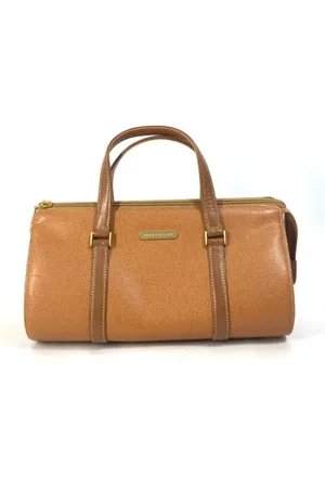 Burberry Pre-owned, Dame, Brun, ONE SIZE, Tyl, Pre-owned Laeder dokumentmapper
