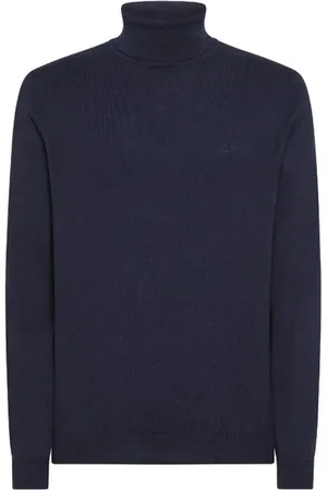 sun68 Strik, Herre, Blå, 2XL, Uld, Navy Maglie - 100% sammensætning