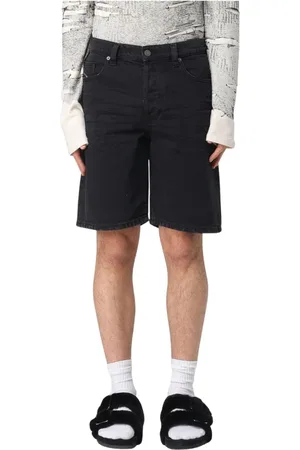 Diesel Shorts, Herre, Grå, W30, Uld, Stilfulde Grå Herre Denim Shorts