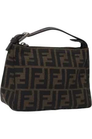 Fendi Pre-owned, Dame, Brun, ONE SIZE, Tyl, Pre-owned Canvas fendi-tasker