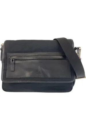 Gucci Pre-owned, Dame, Sort, ONE SIZE, Uld, Pre-owned Canvas gucci-tasker
