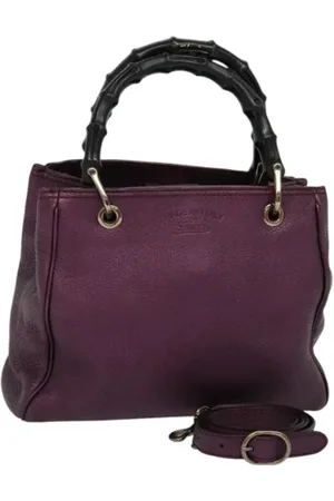 Gucci Pre-owned, Dame, Lilla, ONE SIZE, Uld, Pre-owned Laeder gucci-tasker