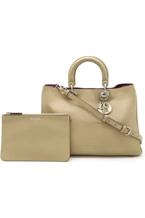 Dior Pre-owned, Dame, , ONE SIZE, Uld, Pre-owned Laeder dior-tasker