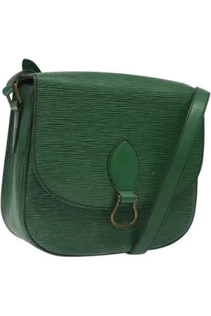 LOUIS VUITTON Pre-owned, Dame, Grøn, ONE SIZE, Uld, Pre-owned Laeder louis-vuitton-tasker