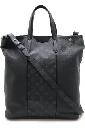 LOUIS VUITTON Pre-owned, Herre, Sort, ONE SIZE, Uld, Pre-owned Canvas totes