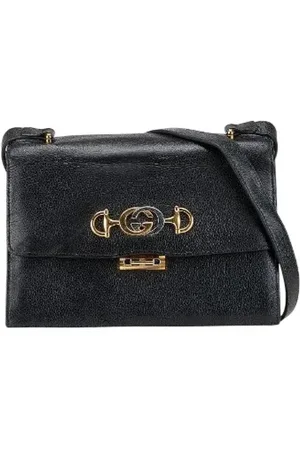 Gucci Pre-owned, Dame, Sort, ONE SIZE, Uld, Pre-owned Laeder gucci-tasker