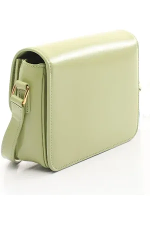 Céline Pre-owned, Dame, Grøn, ONE SIZE, Uld, Pre-owned Laeder celine-tasker