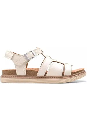 Clarks Sko, Dame, Hvid, 39 1/2 EU, Læder, Off Kvinders Sandal - Bred Version