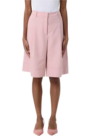 HUGO BOSS Shorts, Dame, Lyserød, L, Hvide Klassiske Shorts til Kvinder