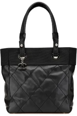 CHANEL Pre-owned, Dame, Sort, ONE SIZE, Uld, Pre-owned Laeder totes