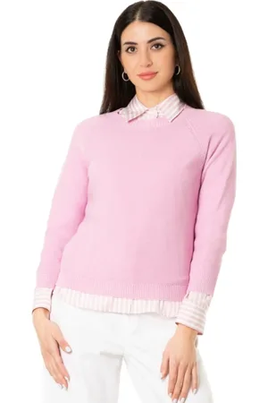 Max Mara Strik, Dame, Lyserød, S, Bomuld, Bomuldssweater - Rose Berry Farve