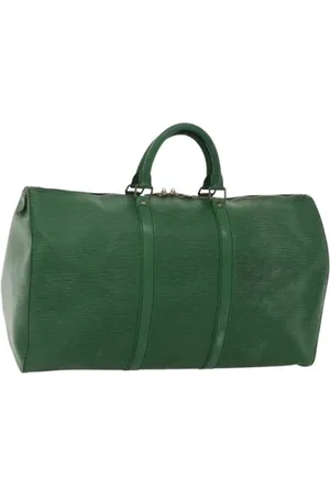 LOUIS VUITTON Pre-owned, Dame, Grøn, ONE SIZE, Tyl, Pre-owned Laeder louis-vuitton-tasker