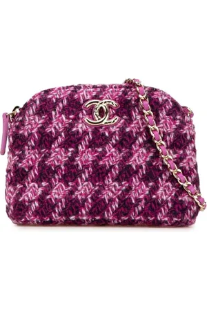CHANEL Pre-owned, Dame, Lilla, ONE SIZE, Uld, Pre-owned Canvas chanel-tasker
