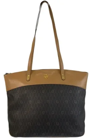 Dior Pre-owned, Dame, Brun, ONE SIZE, Uld, Pre-owned Canvas dior-tasker