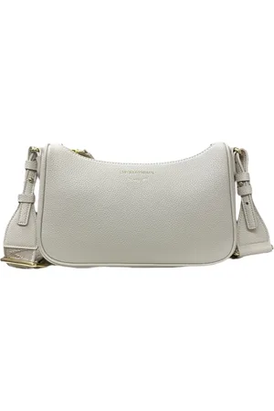 Emporio Armani Taske, Dame, , ONE SIZE, Uld, Baguette med Båndrem og Logo Bogstaver