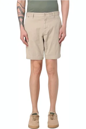 HUGO BOSS Shorts, Herre, , L, Uld, Stilfulde gule creme casual shorts