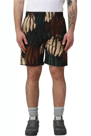 Msgm Shorts, Herre, Flerfarvet, S, Bomuld, Farverige Casual Shorts med Bananprint