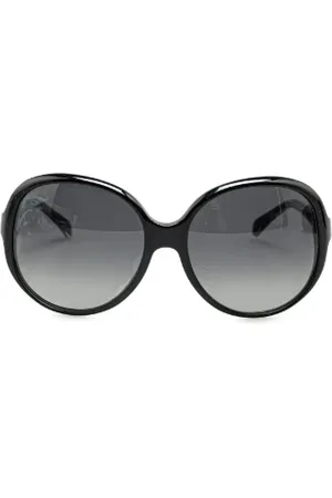 CHANEL Pre-owned, Dame, Sort, ONE SIZE, Tyl, Pre-owned Plast solbriller