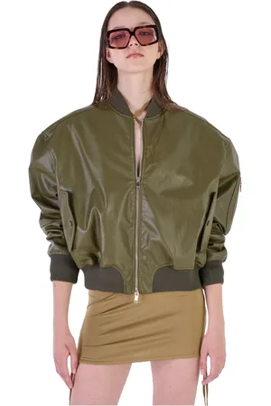 Silvian Heach Jakke, Dame, Grøn, L, Uld, Bomber Jackets