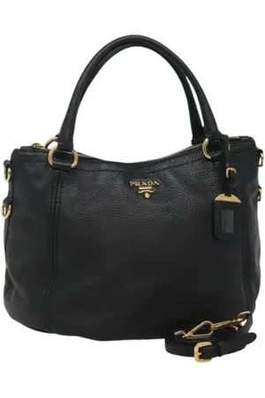 Prada Pre-owned, Dame, Sort, ONE SIZE, Uld, Pre-owned Laeder prada-tasker