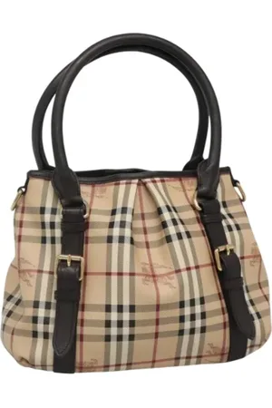 Burberry Pre-owned, Dame, , ONE SIZE, Tyl, Pre-owned Laeder hndtasker