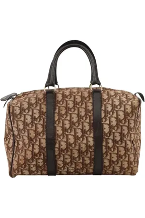 Dior Pre-owned, Dame, Brun, ONE SIZE, Tyl, Pre-owned Canvas dior-tasker