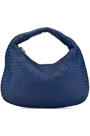 Bottega Veneta Pre-owned, Dame, Blå, ONE SIZE, Uld, Pre-owned Laeder hndtasker