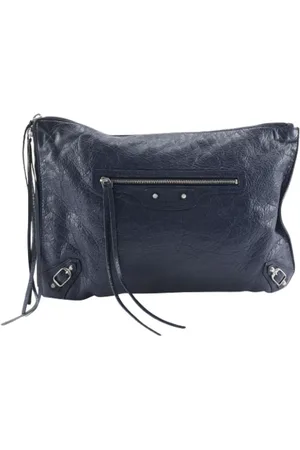 Balenciaga Pre-owned, Dame, Blå, ONE SIZE, Tyl, Pre-owned Laeder clutches