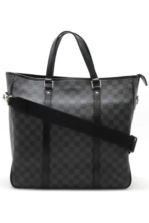 LOUIS VUITTON Pre-owned, Herre, Sort, ONE SIZE, Uld, Pre-owned Canvas totes