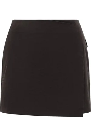 Moncler Nederdel, Dame, Sort, XS, Sort Wrap Mini Nederdel