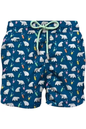 MC2 SAINT BARTH Badetøj, Herre, Blå, L, Mænds Ice Bear Strand Shorts