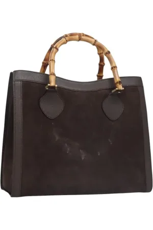 Gucci Pre-owned, Dame, Brun, ONE SIZE, Uld, Pre-owned Ruskind gucci-tasker