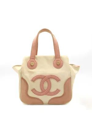 CHANEL Pre-owned, Dame, Lyserød, ONE SIZE, Tyl, Pre-owned Canvas totes