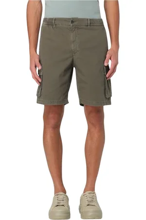 ECOALF Shorts, Herre, Grøn, W32, Bomuld, Beige Cargo Shorts