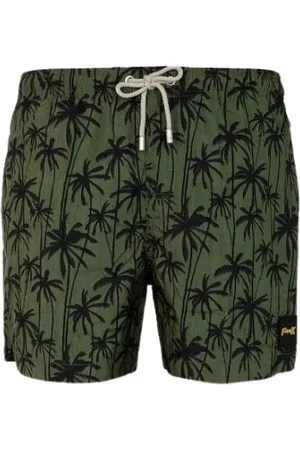 F**K Badetøj, Herre, Grøn, M, Mænds Strand Boxershorts